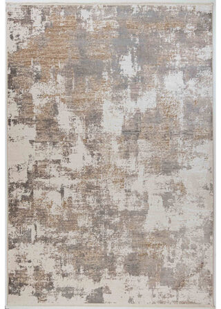 Tapete Moderno Neutro con Diseño Abstracto en Gris, Colección Minori