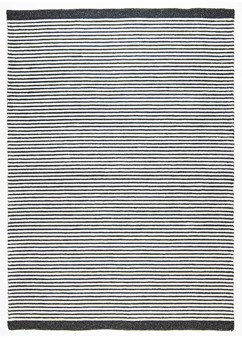 Tapete Moderno Neutro con Diseño a Rayas en Gris Oscuro