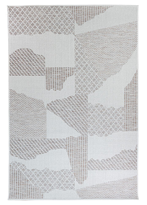 Tapete Moderno Neutro con Diseño Abstracto en Cafe