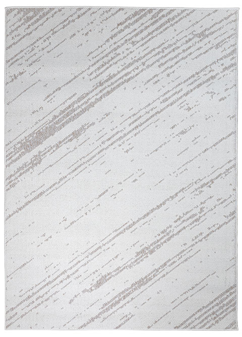 Tapete Moderno Neutro con Diseño Abstracto en Cafe Colección OKARA