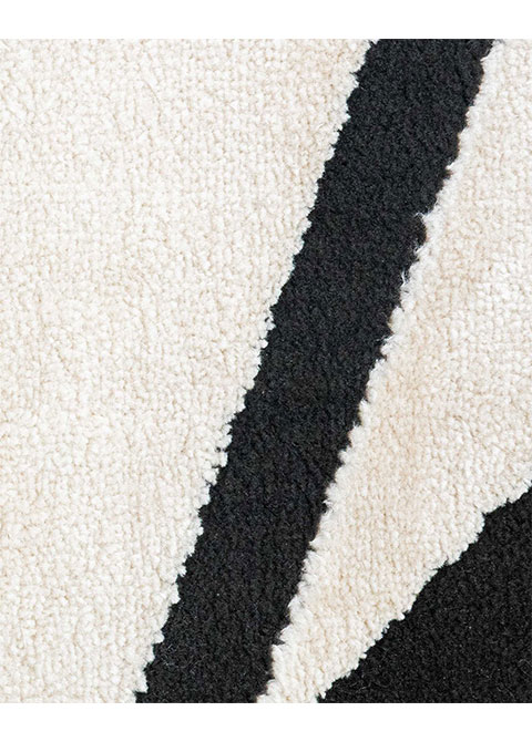 Tapete Moderno Neutro con Diseño Geométrico en Gris Oscuro OPTIKA - Vista alternativa