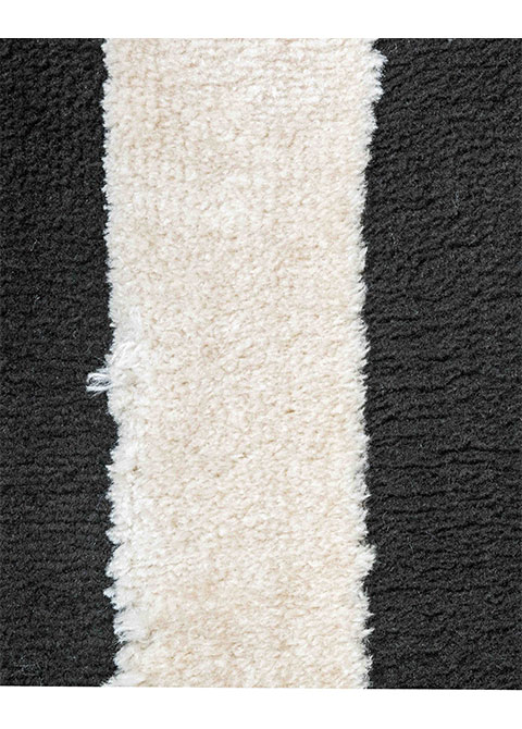 Tapete Moderno Beige con Diseño Geométrico en Gris Oscuro OPTIKA - Vista alternativa