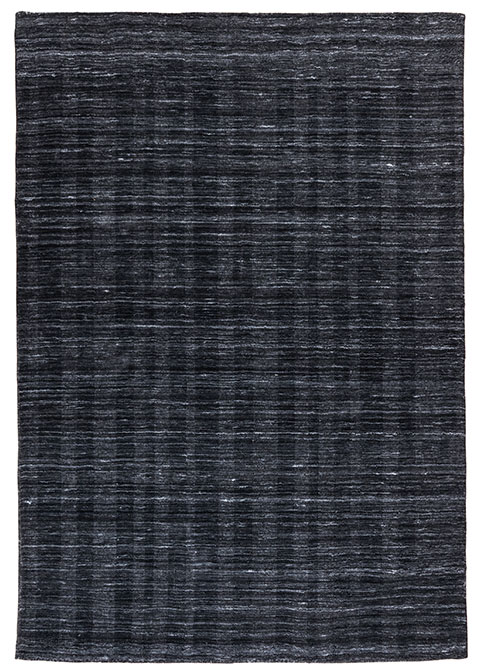 Tapete Moderno Gris Oscuro con Diseño Lineal en Gris