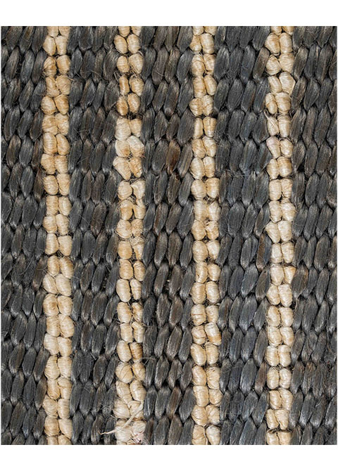 Tapete Moderno Gris Oscuro con Diseño a Rayas en Neutro - Vista alternativa