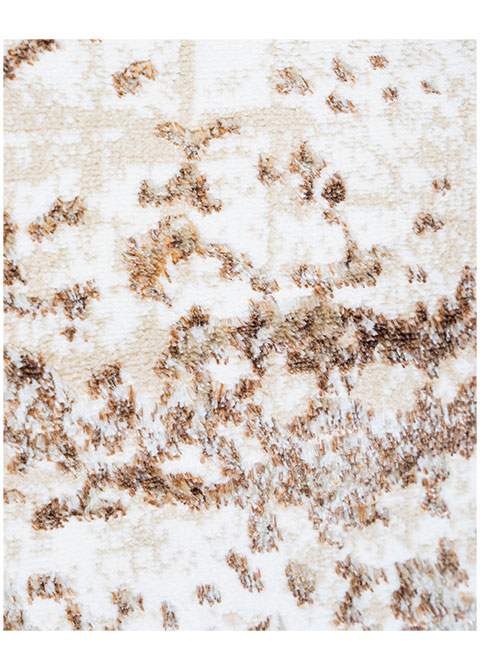 Tapete Moderno Beige con Diseño Abstracto Circular en Cafe PIAVE - Vista alternativa