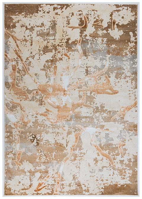 Tapete Abstracto Neutro con Diseño Texturizado en Café