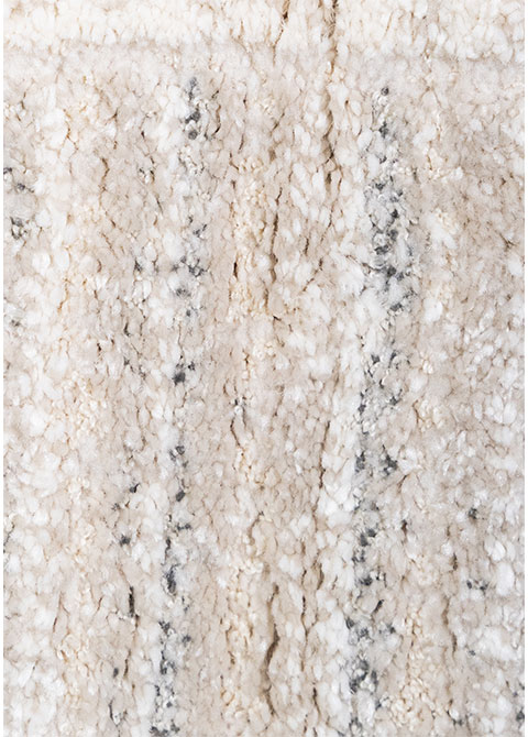 Tapete Moderno Neutro con Diseño de Bloques Lineales en Gris - Vista alternativa