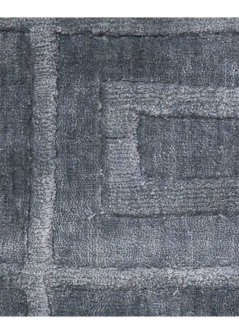 Tapete Moderno Gris con Diseño Geométrico Rectangular - Vista alternativa