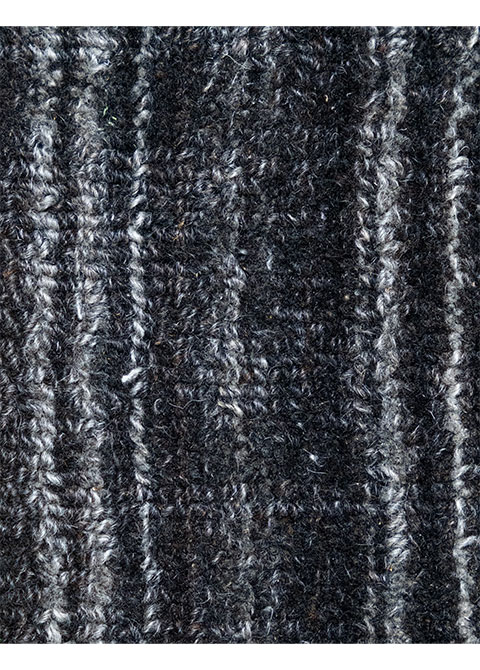 Tapete Moderno Gris Oscuro con Diseño Lineal - Vista alternativa