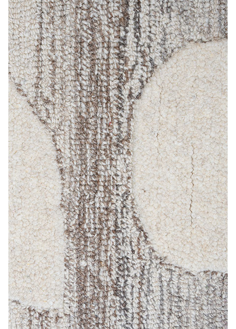 Tapete Moderno Neutro con Diseño Abstracto Geométrico - Vista alternativa