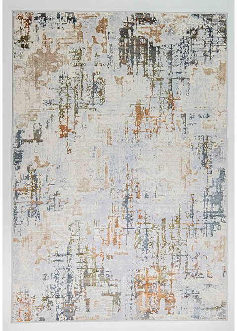 Tapete Abstracto Neutro con Diseño Texturizado en Café Colección SALIM