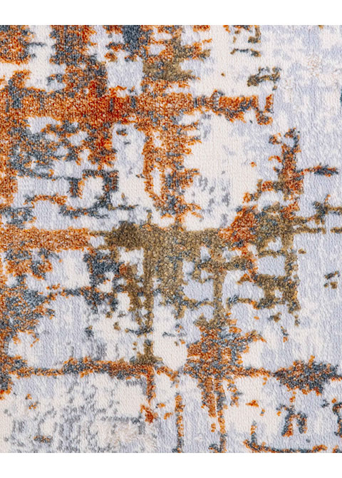 Tapete Abstracto Neutro con Diseño Texturizado en Café Colección SALIM - Vista alternativa