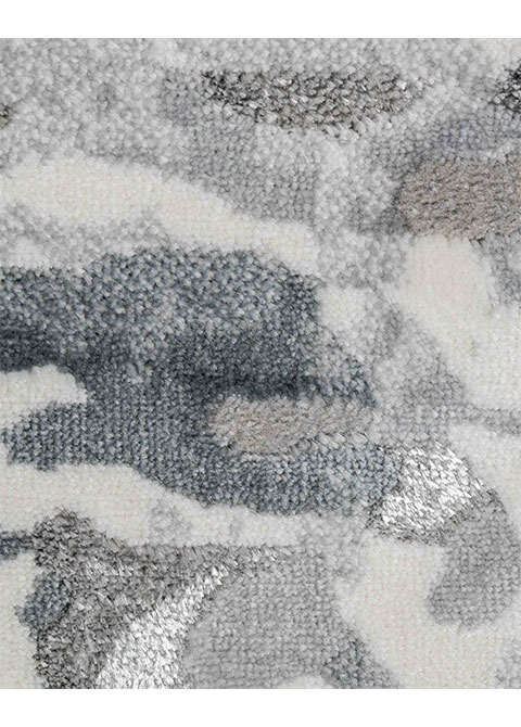 Tapete Moderno Gris con Diseño Abstracto - Vista alternativa