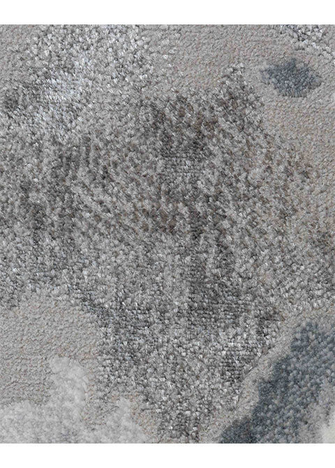 Tapete Moderno Neutro con Diseño Abstracto en Gris - Vista alternativa