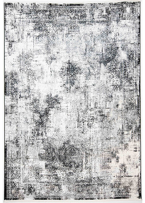 Tapete Moderno Gris con Diseño Abstracto en Gris Oscuro Scala