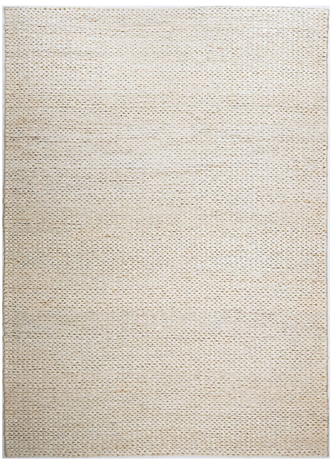 Tapete Texturizado Neutro Tejido a Mano
