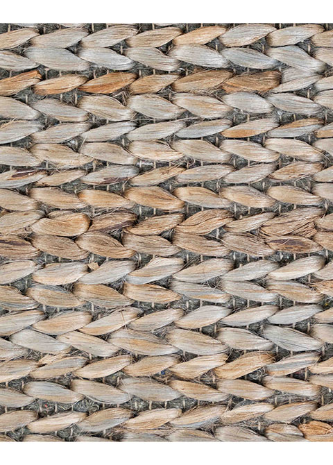 Tapete Texturizado Neutro con diseño trenzado en Cafe - Vista alternativa
