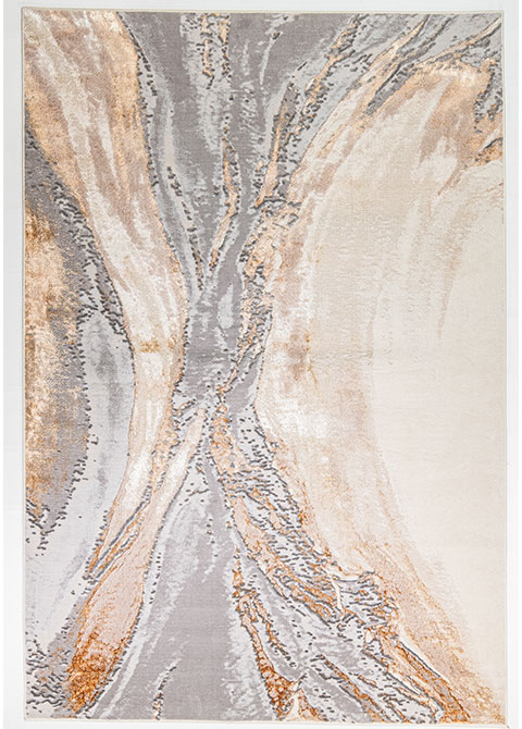 Tapete Moderno Neutro con Diseño Abstracto en Gris