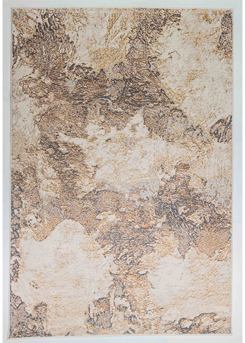 Tapete Moderno Neutro con Diseño Abstracto en Café Colección TERRA