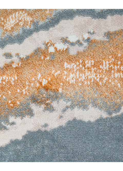 Tapete Moderno Neutro con Diseño Abstracto en Gris - Vista alternativa