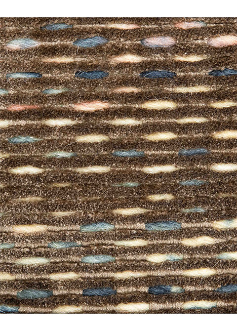 Tapete Texturizado Cafe con Diseño Tejido para Interior Colección THANE - Vista alternativa