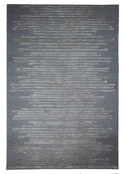 Tapete Moderno Gris con Diseño Lineal en Neutro