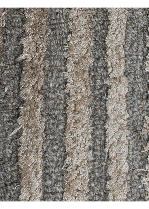 Tapete Moderno Gris con Diseño Lineal en Neutro - Vista alternativa