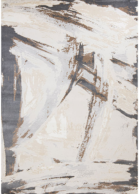 Tapete Moderno Neutro con Diseño Abstracto en Gris Oscuro