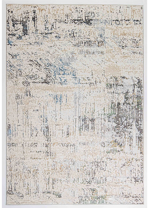 Tapete Moderno Neutro con Diseño Abstracto en Gris