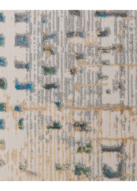 Tapete Moderno Neutro con Diseño Abstracto en Gris Oscuro - Vista alternativa