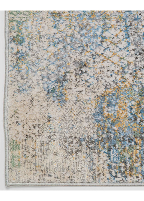 Tapete Texturizado Crema con Mosaico Multicolor Tenue