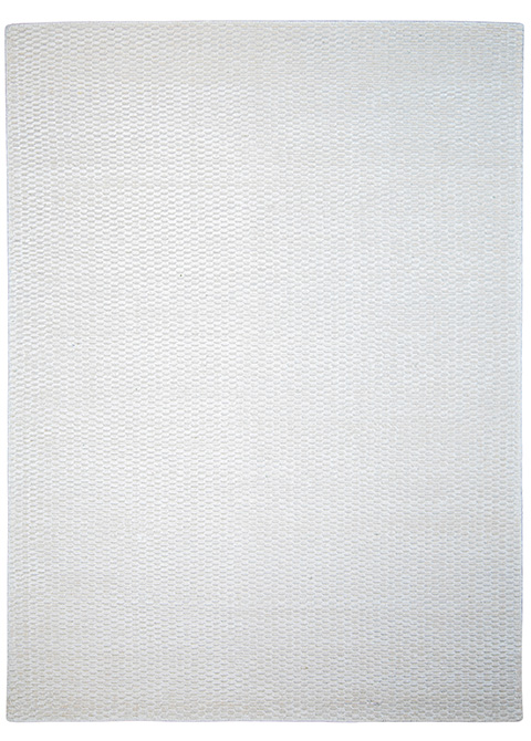 Tapete Texturizado Blanco con Relieve de Panal Hecho a Mano