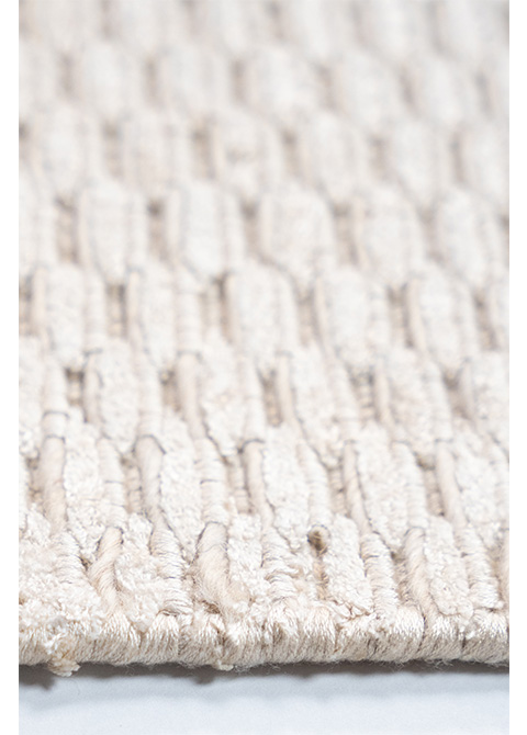 Tapete Texturizado Blanco con Relieve de Panal Hecho a Mano