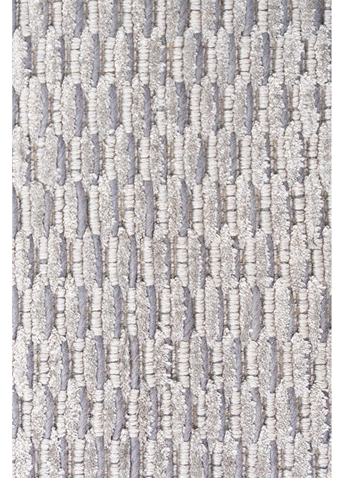Tapete Texturizado Gris Plata con Relieve de Panal Hecho a Mano