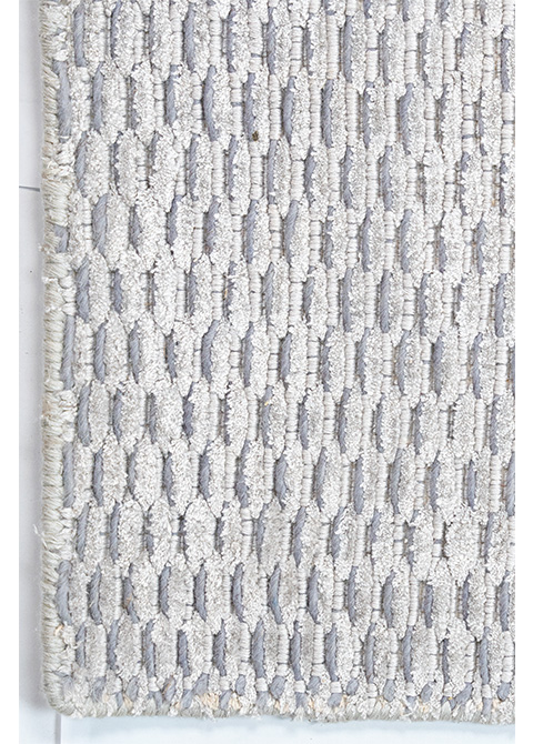 Tapete Texturizado Gris Plata con Relieve de Panal Hecho a Mano
