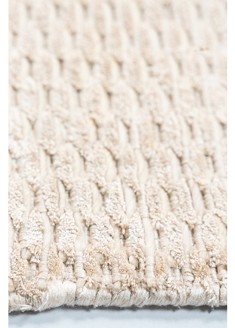 Tapete Texturizado Marfil con Relieve de Panal y Versiones Redondas