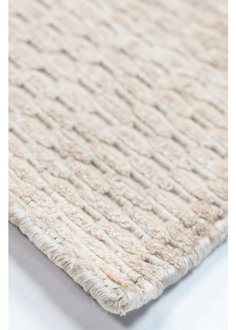 Tapete Texturizado Marfil con Relieve de Panal y Versiones Redondas
