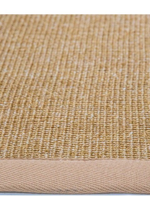 Tapete de Fibra Natural Miel con Ribete Beige - Vista alternativa