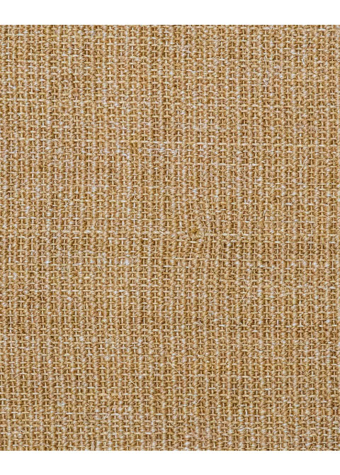 Tapete de Fibra Natural Miel con Ribete Beige