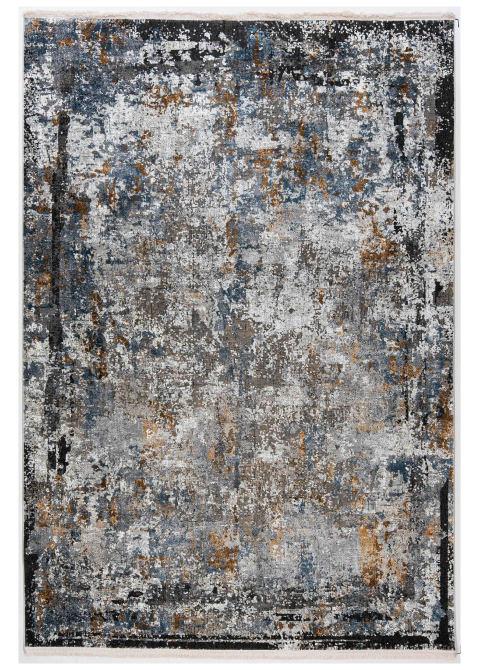 Tapete Abstracto Gris con Borde Negro Erosionado