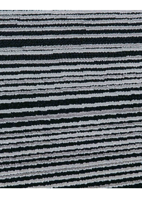 Tapete Gráfico Blanco con Líneas Radiales en Negro