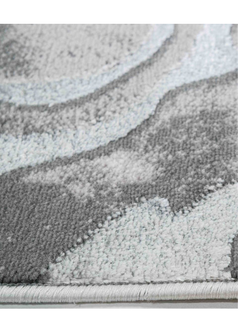 Tapete Abstracto Gris con Vetas Marmoleadas en Lila - Vista alternativa