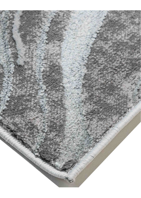 Tapete Abstracto Gris con Vetas Marmoleadas en Lila