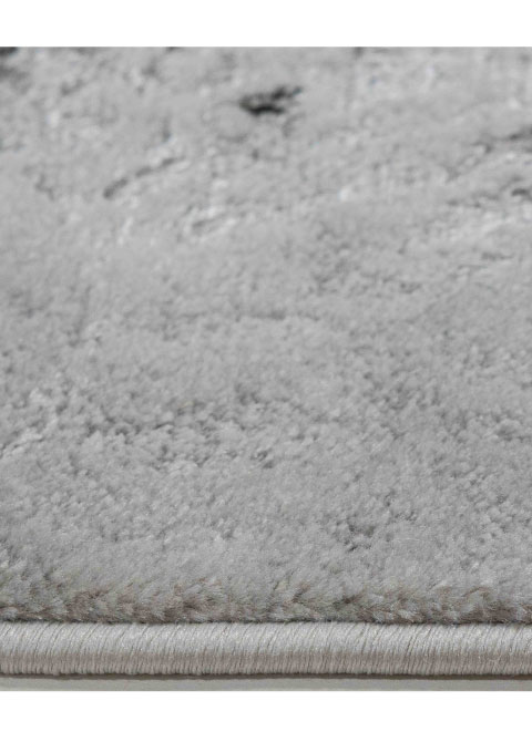 Tapete Abstracto Gris Claro con Veta Marmoleada Central - Vista alternativa