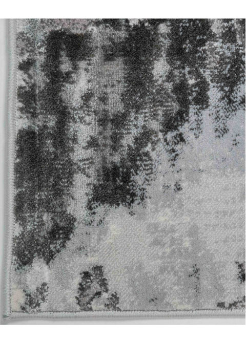Tapete Abstracto Gris Perla con Erosión Difusa en Carbón