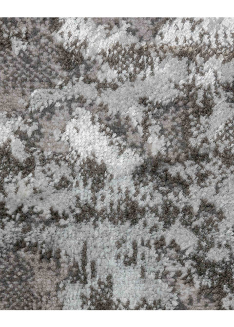 Tapete Abstracto Gris Perla con Erosión Difusa en Carbón