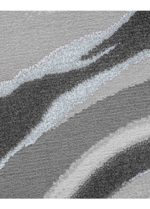 Tapete Abstracto Gris con Marmoleado Fluido en Malva