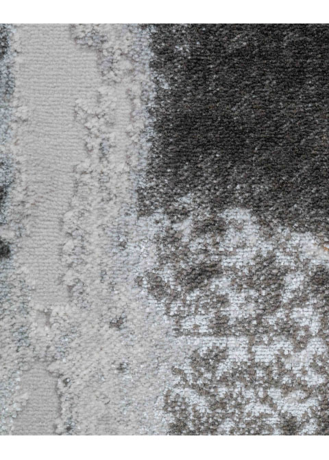 Tapete Abstracto Gris Claro con Desgaste Sutil en Malva