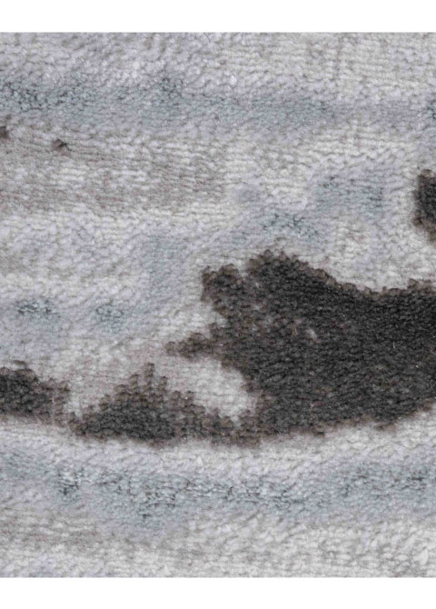 Tapete Abstracto Gris con Vetas Horizontales de Mármol