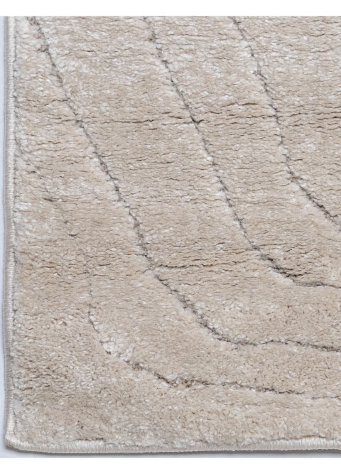 Tapete Monocromo Beige con Vetas de Madera en Relieve
